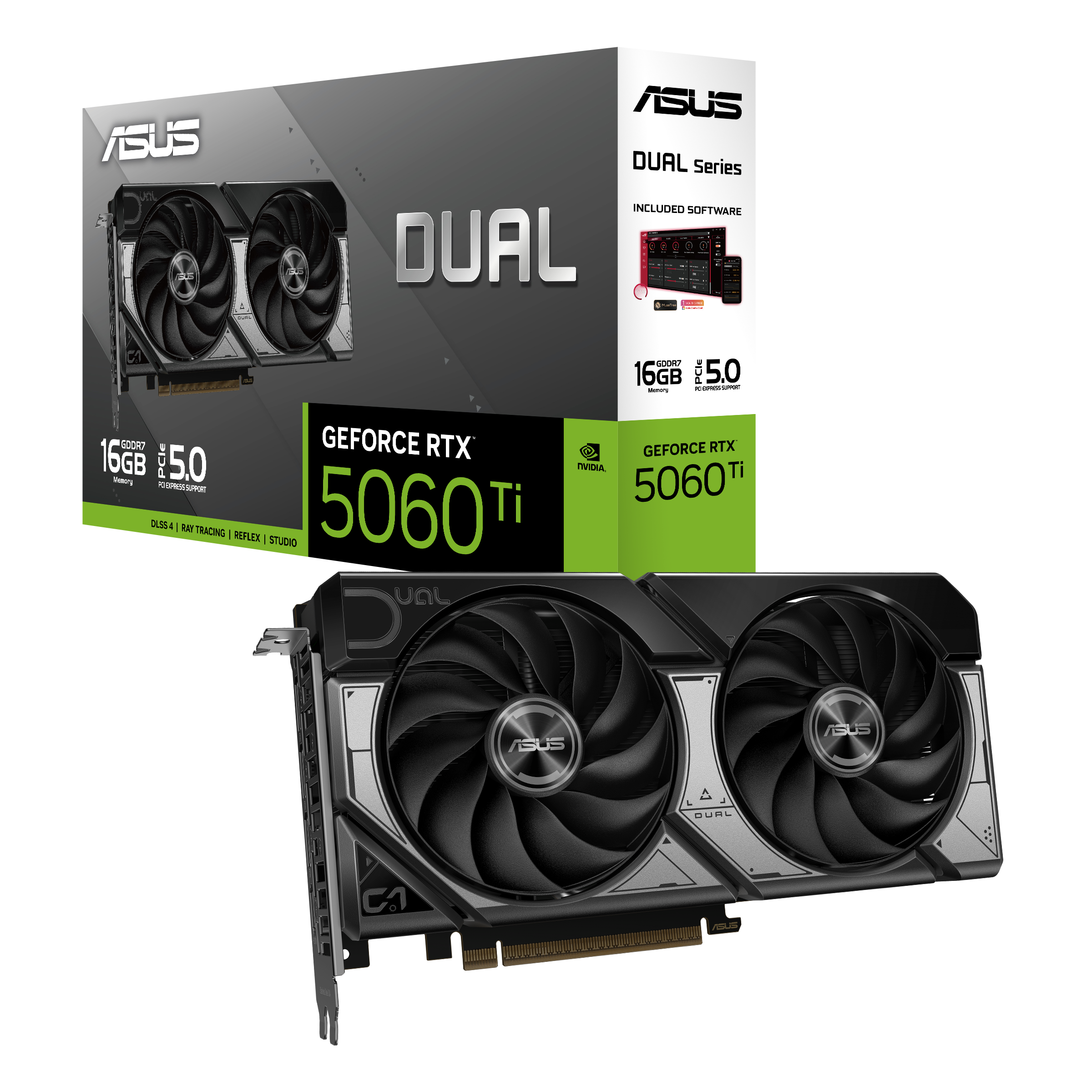 ASUS Dual GeForce RTX 5060 Ti OC Edition 16GB GDDR7 ASUS Dual GeForce RTX 5060 Ti OC Edition 16GB GDDR7